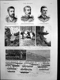 Old Antique Print Jubilee The King Greece Photos Wisconsin Minnesota 1888 19th