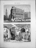 Old National Safe Deposit Queen Victoria Str Florentine Harvest 1873 Victorian