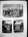 Old Antique Print Capitulation Sedan Wilhelmshone Chateau Napolean 1870 19th