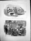 Antique Old Print Alexandra Hospital Hip Disease Musical Union Meeting 1890