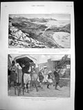 Antique Print Crete Turkish Boys Turks Insurgents International Fleet 1897 19th