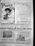 Original Old Antique Print Pears Soap Hindes Popular Shilling Toys Adverts 1888
