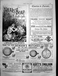 Antique Old Print Scotts Emulsion Cod Liver Oil Bensons Watches Kodak 1889 19th