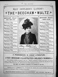 Old Antique Print Beechams Pills May Ostleries Latest Beecham Waltz 1889 19th