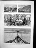Old Print Fighting Gilgit Northwestern Frontier India British Agency 1891 19th