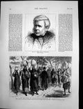 Antique Old Print Way To India Water Carriers Alexandria Dean Chichester 1875