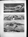 Antique Print Royal Visit India Statue Late General Lee Mausoleum Usa 1876 19th