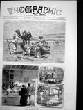 Original Old Antique Print Afghan War Preparing Front Bombay Quettah Force 1879