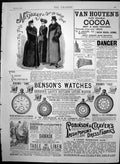Original Old Antique Print Adverts Bensons Watches Van Houtens Cocoa 1889 19th