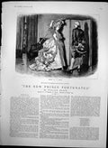 Antique Old Print New Prince Fortunatus She Threw Away Engagement Ring 1889