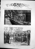 Antique Print Collision Ss Constancia Primus Zulu War Medal Maritzburg 1882