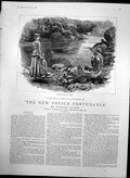 Old Antique Print New Prince Fortunatus Miss Honnor Fishing Ghillie 1889 19th