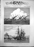 Old Antique Print Collision German Ironclads Channel Konig Wilhelm 1878 19th