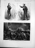 Antique Old Print Professor Owen Frank Buckland Ruins Interior St Pauls 1872