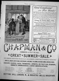 Original Old Antique Print Chapman & Co Clothes Sale Pears Soap Advert 1889