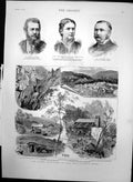 Antique Old Print GDiscovery Dolgelly Wales J Blundell Maple A Mcneill 1888