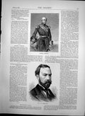 Old Antique Print Admiral George Francis Seymour Sir C W Dilke M P 1870 19th