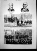 Antique Old Print Meeting Parliament Belgrade German Emp Constantinople 1889