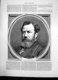 Original Old Antique Print Edward James Reed C B Naval Architect 1872 Victorian