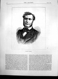 Old Antique Print M Emile Ollivier Goverment Commissioner Marseilles 1870 19th