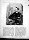 Original Old Antique Print J Sant R A Professional Artist Infant Samuel 1870