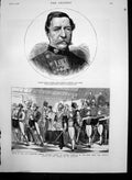 Antique Old Print Robert Napier Death Archduke Francis Joseph Austria 1878 19th