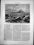 Antique Old Print Scene Recent Greek Massacre Marathon Greek Brigands 1870 19th
