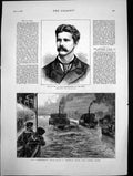 Old C Ogle Correspondent Times Assassinated University Boat Race 1878 Victorian
