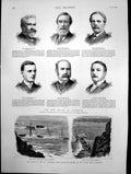 Antique Print Wreck Ss Suffolk Cornwall New House Commons Quinn Selwyn 1886