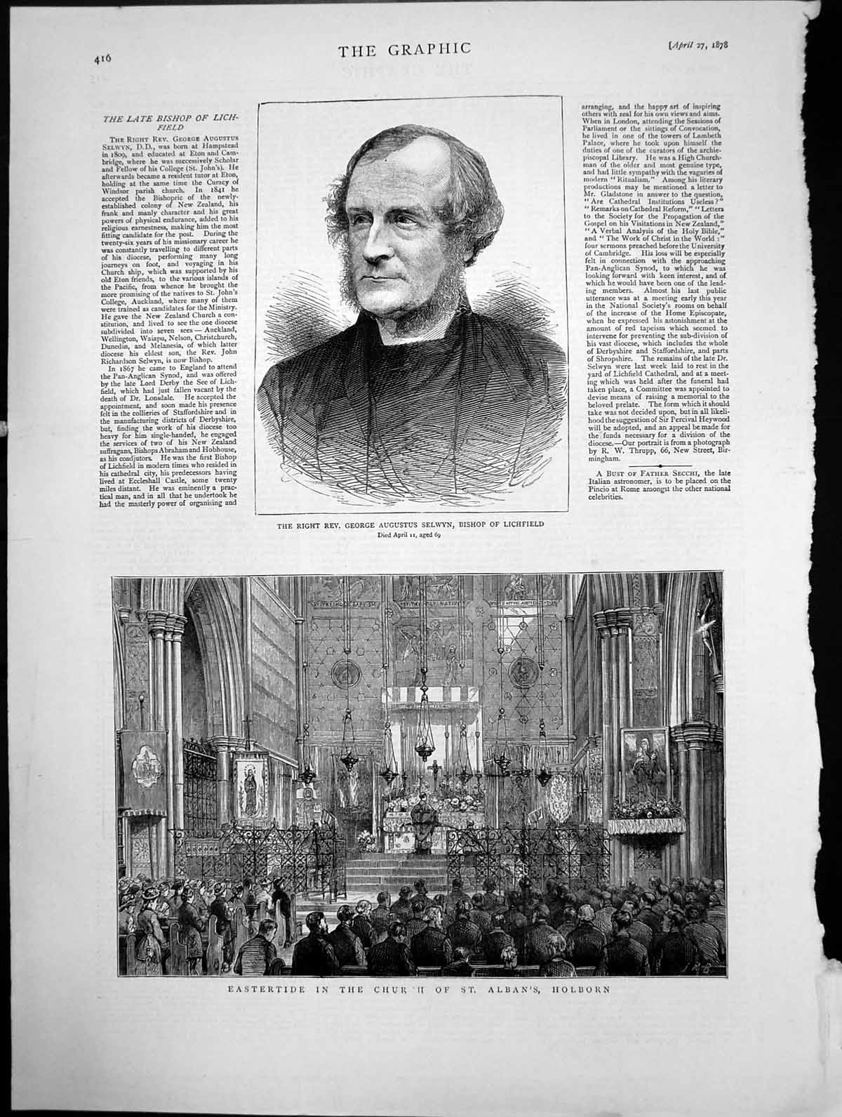 Old Easter Church St Albans Holborn George Selwyn Bishop Lichfield187 Victorian
