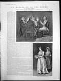 Old St Katherine By Tower Card Table Four Players Lady Bowl Punch 189 Victorian