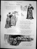 Antique Print Song Barbara Allen Albert Sterner Jimmy Groves Died Love 1891