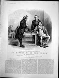 Antique Old Print St Katherine By Tower Attorney Came News Nodded Head 1891