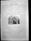 Original Old Antique Print Hexham Abbey Exterior View Aldine