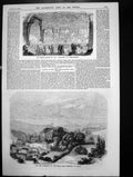 Old Print Saloon Kurhaus Baden-Baden Residence Duke Frederick Baden 1858 19th