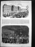 Old Marriage Procession Palace Potsdam Frederick Great Staue Berlin18 Victorian