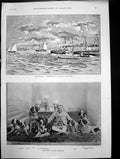 Old Conway V Worcester Boat Race Mersey Prize Dogs Port Elizabeth1893 Victorian