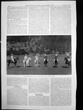Original Old Antique Print Beresford Polo Cup Umballa Patiala Teams 1898 19th