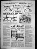 Antique Old Print Maple Co Furniture Novelties Jewellery Godwin & Son 1880 19th