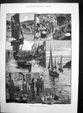 Old Cornish Fishing Village Regimental Sports 21St Hussars India 1890