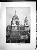Antique Print St Pauls Cathedral St Nicholas Church Diocese Newcastle 1895 19th