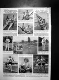 Antique Old Print Henley Eton Harrow Lords Match Queen Coronation Gifts 1953