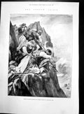 Antique Print Cretan Insurgents Firing Turkish Troops Count Goluchowski1897