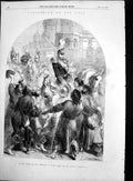 Antique Print Coronation Czar Emperor Russia Moscow Paris Fashions Oct 1856