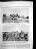 Antique Old Print Gunners Highlanders Baghdad Funeral Prince Christian 1917