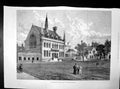 Antique Old Print Merchant Taylors School Charterhouse Square Library 1895 19th