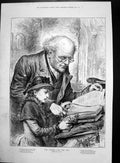 Antique Old Print Lesson For Day Ellimans Embrocation Hammond Breeches 1886