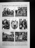 Old Vintage Print Prince Gaekwar Baroda Palace Bramall Hall Cheshire 1921 20th