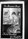 Antique Old Print Ovaltine Advert Allenburys Mrs Lloyd George Taunton 1922 20th