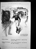 Old Print Johnniewalker Whisky City Nagpur Liner De Reszkecigarettes1922 20th